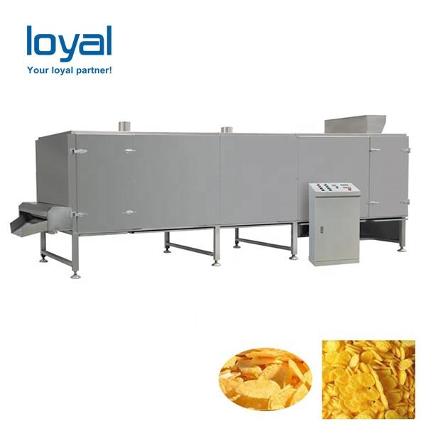 Full Automatic Breakfast Cereal Making Machine Corn Flakes Bulking Production Equipment